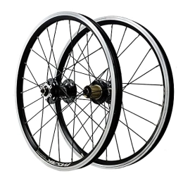 DYSY Spares DYSY 20 Inch MTB Wheelset, Aluminum Alloy Bicycle V Brake Hybrid / Mountain Rim Sealed Bearing Wheel 24 Hole for 7-12 Speed Rim (Size : 20 inch)