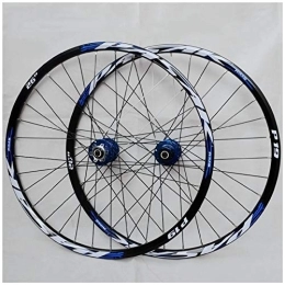 DYSY Spares DYSY 26" 27.5 inch MTB Bicycle Wheelset Double Wall Alloy Bike Wheel 29er Hybrid / Mountain Rim Compatible 7 / 8 / 9 / 10 / 11 Speed Rim (Color : Blue, Size : 29 inch)