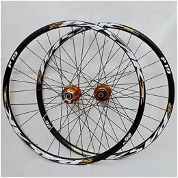 DYSY Spares DYSY 26 Inch 27.5”29 Er Bicycle Wheelset, Double Wall Aluminum Alloy Mountain Bike Wheels Sealed Bearings Hub 12 Speed Wheels Rim (Color : Gold, Size : 29 inch)