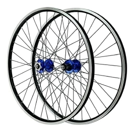 DYSY Mountain Bike Wheel DYSY 26 Inch 27.5" V-Brake Bicycle Wheelset MTB Aluminum Alloy 29 Inch Mountain Cycling Wheels 32 Hole for 7 / 8 / 9 / 10 / 11 Speed Rim (Color : Blue, Size : 26 inch)