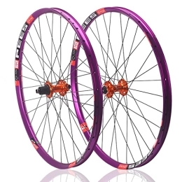 EMISOO Spares EMISOO Mountain Bike Wheelset 26 27.5 29 Inch MTB Wheelset Thru Axle Disc Brake 32H Rim Front Rear Wheels For 8 / 9 / 10 / 11 / 12 Speed Cassette (Color : Orange, Size : 29'')