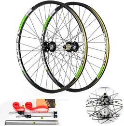 Erik Xian Spares Erik Xian Electric Bikes Conversion Kit 26 / 27.5 Inch Mountain Bicycle Wheels Set, Double-walled Aluminum Alloy MTB Quick Release Wheel Disc Brake 32H 8-11 Speed Suitable for most bicycles