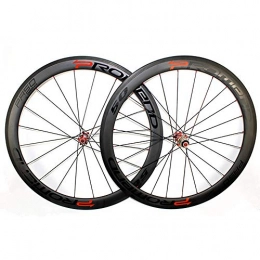 Fanuosu Spares Fanuosu Mountain Bike Wheel, Clincher Road Carbon Wheelset 3K Twill Matte Bicycle Carbon Wheels