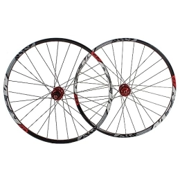 FARUTA 29Inch Disc Brake Mountain Bike Wheelset, Aluminum Alloy Rim 28H Bicycle Wheelset, Quick Release, for 7-11 Speed Cassette,Red