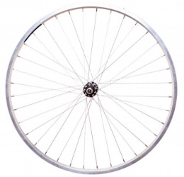 FireCloud Cycles Spares FireCloud Cycles FRONT 26" MOUNTAIN Bike Bicycle WHEEL - SOLID AXLE in SILVER ALLOY standard fit
