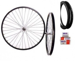 FireCloud Cycles Spares FireCloud Cycles Pair 26" BLACK MOUNTAIN BIKE WHEELS includes TYRES / TUBES 5 / 6 / 7spd Quick Release