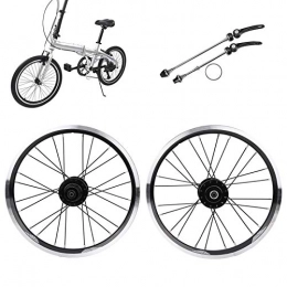 Cerlingwee Mountain Bike Wheel Folding Bike Wheelset, Mountain Bike Wheelset, 6 Nail Bearing Compatible Aluminium Alloy Sturdy for Adult Children Mountain Bike V Brake Outdoor Use(black)