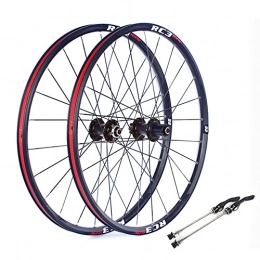 FOUFA Mountain Bike Wheel FOUFA MTB Wheelset, 26Inch Mountain Bike Wheelset Disc Brake Aluminum Alloy Cycling Rim Wheels, for 7 to 11 Speed Cassette (Size : Thru Axle)