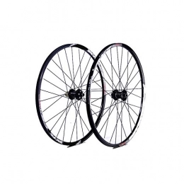 FREEDOH Mountain Bike Wheel FREEDOH 26 / 27.5 Inch 28 Holes Mountain Bike Wheel MTB Bike Quick-Release Wheelset Aluminum Double Layer Rims Front 2 Rear 4 Bearings Compatible 7 / 8 / 9 / 10 / 11 Speed, Black, 26inch