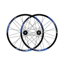 FREEDOH Spares FREEDOH 26 Inch, Mountain Bike Wheelset (front / rear), Mtb Bike Quick-release Rims, 24 Holes, Aluminum Alloy Double-layer Rim, Disc Brake, Support 7 / 8 / 9 Speed Cassette Flywheel, Blue, 26inch