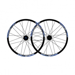 FREEDOH Mountain Bike Wheel FREEDOH Mountain Bike Wheel 24 Inch 24 Holes MTB Bike Quick-Release Rims Double-Walled Aluminum Alloy Cassette Flywheel Disc Brakes Rims Compatible 7 / 8 / 9 Speed, Blue B