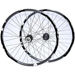 FREEDOH Spares FREEDOH Mountain Bike Wheel Set 26 / 27.5 / 29 Inch 32 Holes 8 / 9 / 10 Speed Cassette Flywheel Aluminum Alloy Quick Release Wheelset MTB Cycling Front / Rear Wheels, White, 26inch