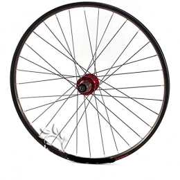 FREEDOH Spares FREEDOH Mountain Bike Wheel Set 26 Inch 32 Holes 6061 Aluminum Alloy Disc Brakes Quick Release Wheelset MTB Cycling Front / Rear Wheels, Rear Red