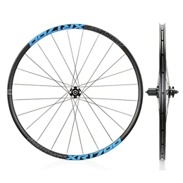 BYCDD Mountain Bike Wheel Front and Rear Bike Wheels 26 Inch Quick Release Mountain Bicycle Wheelset Ultralight Alloy MTB Rim Disc Brake 7-11 Speed, Blue_26 Inch