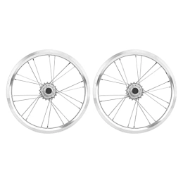 Fupei Spares Fupei Bike Rim Brake Wheelset, Bike Disc Brake Wheelset Aluminum Alloy 5 Speed V Brake for Mountain Road Bike(Silver)