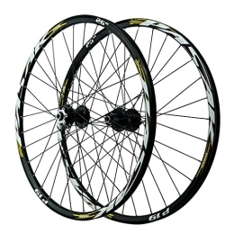 GAOZHE Spares GAOZHE Hybrid / Mountain Bike Wheelset 26 / 27.5 / 29 in Quick Release 32 Holes Disc Brake Double Walled Aluminum Alloy MTB Rim Cycling Wheels for 7 8 9 10 11 12 Speed (Color : Gold, Size : 29in)