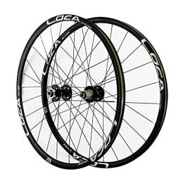 GAOZHE Spares GAOZHE MTB Bike Wheelset 26 / 27.5 / 29 In Quick Release Mountain Bike Wheel Double Layer Alloy Rim Sealed Bearing 7 8 9 10 11 12 Speed Cassette Disc Brake 24 Holes (Color : Silver, Size : 26in)