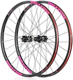 GDD Spares GDD Cycle Wheel Mountain bike front wheel rear wheel, 26" / 27.5" bicycle wheelset light alloy rims quick release type disc brake rim 24-hole Shimano or Sram 8 9 10 11 speed (Color : Pink, Size : 26in)