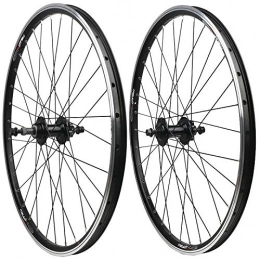 GJZhuan Spares GJZhuan 26" Mountain Bike Wheelset, Double-Walled Aluminum Alloy Bicycle Wheels V-Brake / Disc Brake Rim 32 Holes Bike Front and Rear Wheel (Size : V / disc brake)