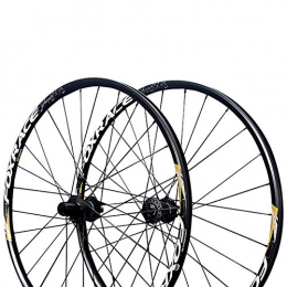 GJZhuan Spares GJZhuan 27.5" / 29" Mountain Bike Wheelset Double Walled Aluminum Alloy Rim Disc Brake Carbon Fiber Hub TA / QR 304 Stainless Steel ED Spokes 7 / 8 / 9 / 10 / 11 / 12 Speed (Color : Black, Size : QR)