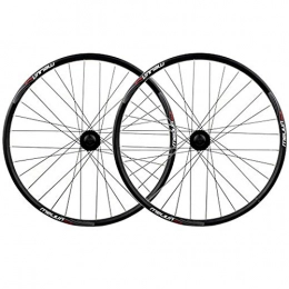 GJZhuan Spares GJZhuan Bike Front Rear Wheel Set, 20 / 26 Inch Mountain Bike BMX Foldable Bike Wheelset Double-layer Aluminum Rim Disc Brake Hub [Bike Inner Tubes, Bike Tyres] (Size : 20inch)