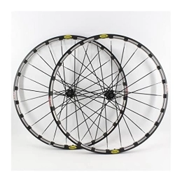GUANMI Mountain Bike Wheel GUANMI 26 / 27.5 / 29er Mountain bike alloy bicycle wheelset CNC clincher rims MTB Thru Axle center lock disc brake hubs (Color : Thru Axle six nails, Wheel Depth : 29er size)