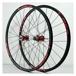 GUANMI Spares GUANMI 26 / 27.5 / 29inch PASAK MTB Mountain Bike Wheelset Sealed Bearing Disc Brake 6 Claws Wheel 11 / 12Speed Cassette 24H Bicycle Rim (Color : 29 red hub red)