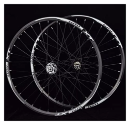 GUANMI Spares GUANMI MTB Mountain Bike Bicycle 24inch Wheelset Front 2 Rear 4 Sealed Bearing Wheels Double Rim Disc Brake (Color : 24 full black)