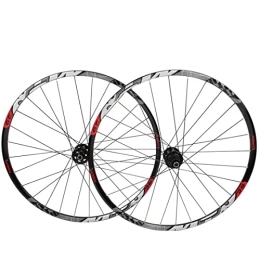HDGZ Mountain Bike Wheel HDGZ Mountain Bike Wheelset 29" Quick Release Through Axle Disc Brake Bike Wheel MTB Wheelset Alloy Mountain Disc Double Wall Round Spokes Fit 8 9 10 11 Speed (Color : Black, Size : 29 inch)