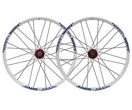 HEIMAZP Spares HEIMAZP 24" MTB Mountain Bike Disc Brake Wheelset Quick Release Wheels Bicycle Rim 1836g 24H QR Hub For 7 / 8 / 9 / 10 Speed Cassette (Color : Blue, Size : 24inch)