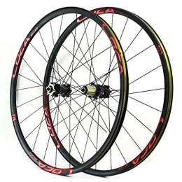 HEIMAZP Spares HEIMAZP MTB Road Bike Rims 26in 27.5" 29" 700C Inch Disc Brake Mountain Cycling Wheels Quick Release Wheelset Sealed Bearing Hub 7 8 9 10 11 Speed Cassette 24H (Color : B-Red, Size : 27.5inch)