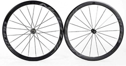 HJRD Spares HJRD 700C Bicycle wheelset Ultralight double-walled aluminum alloy Bicycle rims 40mm high Rear wheel front wheel 4 Palin BMX road Bicycle wheelset 8 9 10 11 speed