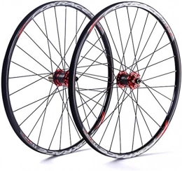 HJRD Spares HJRD bicycle wheelset, 26 / 27.5"Ultralight bicycle wheel double-walled cycling wheels V-brake disc rim brake Fast release for 7 / 8 / 9 / 10 / 11 speed K