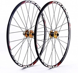 HJRD Mountain Bike Wheel HJRD Cycling wheelset, 27.5 in bicycle wheel double walled rim disc rim brake Fast release 24H hole disc for 7 / 8 / 9 / 10 / 11 speed 100mm, 26in