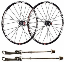 HJRD Spares HJRD Mountain bike rims, 26 inch bicycle wheelset double-walled aluminum alloy bicycle wheels Quick release disc brake 24 holes 7 8 9 10 11 speed