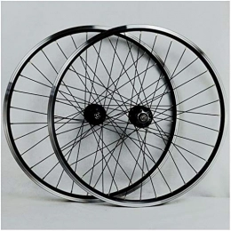 HWL Mountain Bike Wheel HWL V-Brake Bike Wheelset 26 Inch, Double Wall Aluminum Alloy MTB Cycling Rim Disc Brake Hybrid / Freewheel 7 8 9 10 Speed Disc