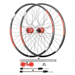 HYLH Spares HYLH Mountain Bike Bicycle Wheelset 26 / 27.5 Inch, Double Walled Aluminum Alloy Disc Brake Quick Release 4 Palin 8 / 9 / 10 / 11 Speed 32H