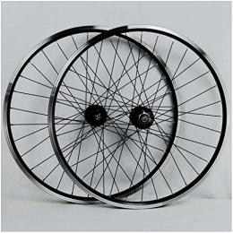 HYLH Spares HYLH V-Brake Bike Wheelset 26 Inch, Double Wall Aluminum Alloy MTB Cycling Rim Disc Brake Hybrid / Freewheel 7 8 9 10 Speed Disc