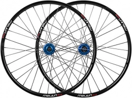 JHDGZ Mountain Bike Wheel JHDGZ 26 Inch MTB Bicycle Wheel Set, Mountain Bike Double Wall Rims Disc Brake Hub QR For 7 / 8 / 9 / 10 Speed Cassette 32 Spoke(Size:26inch, Color:C)