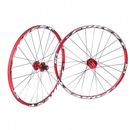 JIE KE Spares JIE KE Bike Rim 26 27.5 Inch Wheel Mountain Front And Rear Wheel Double Layer Alloy Disc Brake 8 9 10 11 Speed Palin Bearing Hub 24H Quick Release Axles Bicycle Accessory (Color : A, Size : 27.5IN)