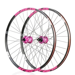 KOOZER Spares KOOZER XF2046 Classic MTB Mountain Bike Front & Rear Wheels Wheelset for Shimano 8-11S 26 / 27.5 / 29" Black Pink (29)