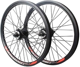 L.BAN Spares L.BAN 20X1.5 / 1.75 / 1.95 / 2.0 / 2.125 Inch Bicycle Wheel Set, Silver Rear Mountain Bike Wheel Does Not Include Flywheel