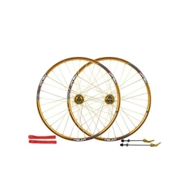 L.BAN Spares L.BAN 26 inch Bicycle Wheelset, double-walled aluminum alloy bicycle wheels disc brake mountain bike wheel set quick release American valve 7 / 8 / 9 / 10 speed, 32H