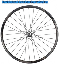 L.BAN Spares L.BAN 27.5 Inch Front Mountain Bike Wheel New Black Ash Lock Drum Front Wheel Set Mountain Bike Wheel
