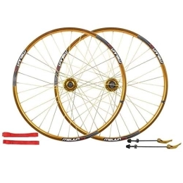 L.BAN Spares L.BAN bicycle wheelset 26 inch, double-walled aluminum alloy bicycle wheels disc brake mountain bike wheel set quick release American valve 7 / 8 / 9 / 10 speed