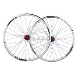 L.BAN Mountain Bike Wheel L.BAN Bike Wheelset, 26 inch Mountain Bike Wheel(front + rear) double-walled aluminum Brake Wheel Set Quick Release Palin Bearing 7, 8, 9, 10 Speed
