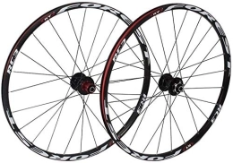 L.BAN Spares L.BAN Bike Wheelset 26inch, Bicycle Double Wall MTB Rim Quick Release Disc Brake Hybrid / 24 Hole Disc 7 8 9 10 Speed 135mm, A-26inch