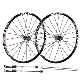 L.BAN Spares L.BAN Bike Wheelset For 26 27.5 29 Inch MTB Double Wall Rim Disc Brake Quick Release Mountain Bike Wheels 24H 7 8 9 10 11 Speed, Black-29inch