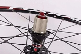 L.BAN Spares L.BAN Mountain Bicycle Wheels Front 2 Rear 4 Bearing Hub Super Smooth Wheel Wheelset Rim 26” Inch MTB Bike Wheel Set, Red