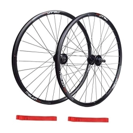 L.BAN Mountain Bike Wheel L.BAN Mountain Bike Wheel Bike Disc Brake Wheel Set, For 26 Inch / 20 Inch Tire Quick Release And Non-quick Release Double Wall Alloy Rim